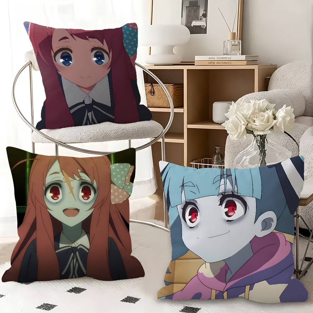 Home Landing Textiles - ปลอกหมอนซอมบี้แลนด์ซาก้า 1 ชิ้น ปลอกหมอนแฟชั่นทรงสี่เหลี่ยม สำหรับตกแต่งห้องนอน ห้องนั่งเล่น