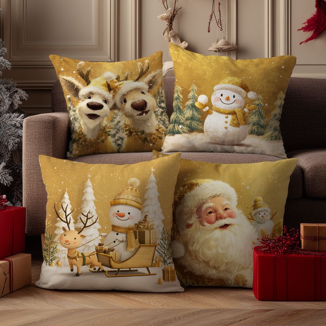 ปลอกหมอนคริสต์มาสลายเทศกาล: ลา - Home Textiles News บทวิจารณ์และราคา