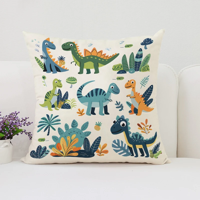 ปลอกหมอนอิงลายไดโนเสาร์ ขนสั้น - Home Landing Textiles บทวิจารณ์และราคา