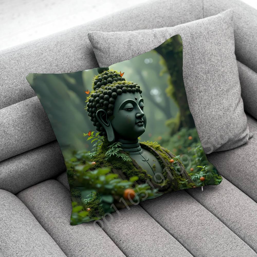 ปลอกหมอนอิงลายพระพุทธศาสนาอินเ - Home Textiles India บทวิจารณ์และราคา